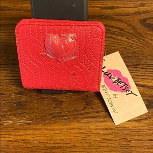 Betsey Johnson Red Heart Wallet